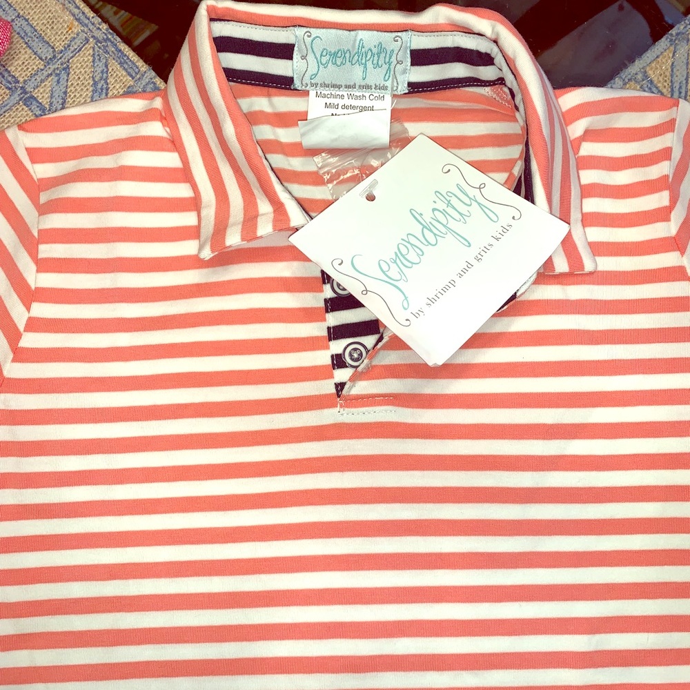 NWT, Serendipity by Shrimp and Grits boys shirt